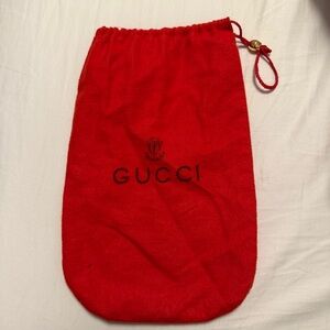 Vintage Gucci Red Dust Bag